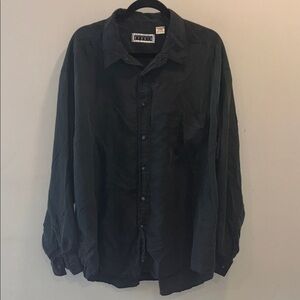 Silk Vintage New York Studio Oversized Button Up Top Size Extra Large